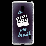 Coque LG F6 In Ciné We trust Bleu ZG