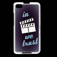 Coque Blackberry Z30 In Ciné We trust Bleu ZG