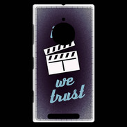 Coque Nokia Lumia 830 In Ciné We trust Bleu ZG