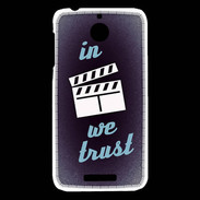 Coque HTC Desire 510 In Ciné We trust Bleu ZG