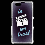 Coque Sony Xperia Z1 Compact In Ciné We trust Bleu ZG