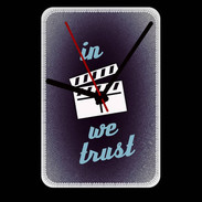 Grande pendule murale In Ciné We trust Bleu ZG