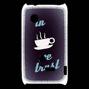 Coque Sony Xperia Typo In Coffee We trust Bleu ZG