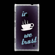 Coque Nokia Lumia 520 In Coffee We trust Bleu ZG