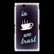 Coque Sony Xpéria Z Ultra In Coffee We trust Bleu ZG