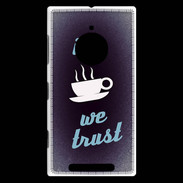 Coque Nokia Lumia 830 In Coffee We trust Bleu ZG