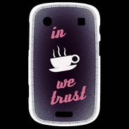 Coque Blackberry Bold 9900 In Coffee We trust Rouge ZG