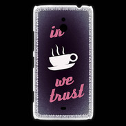 Coque Nokia Lumia 1320 In Coffee We trust Rouge ZG