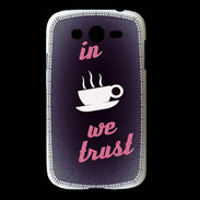 Coque Samsung Galaxy Grand In Coffee We trust Rouge ZG