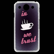 Coque LG G Pro In Coffee We trust Rouge ZG