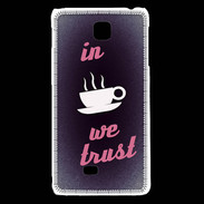 Coque LG F5 In Coffee We trust Rouge ZG