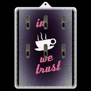Porte clés In Coffee We trust Rouge ZG