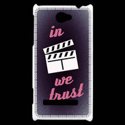 Coque HTC Windows Phone 8S In Ciné We Trust Rouge ZG
