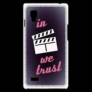 Coque LG Optimus L9 In Ciné We Trust Rouge ZG