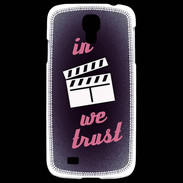 Coque Samsung Galaxy S4 In Ciné We Trust Rouge ZG