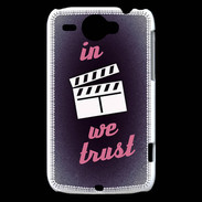 Coque HTC Wildfire G8 In Ciné We Trust Rouge ZG