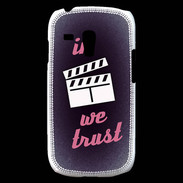 Coque Samsung Galaxy S3 Mini In Ciné We Trust Rouge ZG