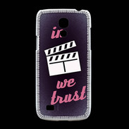 Coque Samsung Galaxy S4mini In Ciné We Trust Rouge ZG