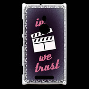 Coque Nokia Lumia 925 In Ciné We Trust Rouge ZG