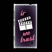 Coque Nokia Lumia 520 In Ciné We Trust Rouge ZG