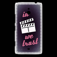 Coque Nokia Lumia 1320 In Ciné We Trust Rouge ZG