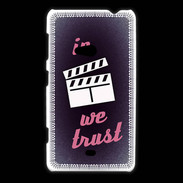 Coque Nokia Lumia 625 In Ciné We Trust Rouge ZG