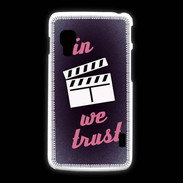 Coque LG L5 2 In Ciné We Trust Rouge ZG