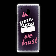 Coque HTC One Mini In Ciné We Trust Rouge ZG