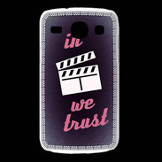 Coque Samsung Galaxy Core In Ciné We Trust Rouge ZG