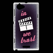 Coque Sony Xperia L In Ciné We Trust Rouge ZG