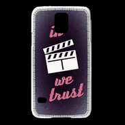 Coque Samsung Galaxy S5 In Ciné We Trust Rouge ZG