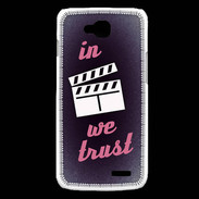 Coque LG L90 In Ciné We Trust Rouge ZG