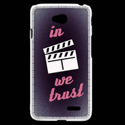 Coque LG L70 In Ciné We Trust Rouge ZG