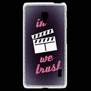 Coque LG F6 In Ciné We Trust Rouge ZG