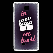 Coque LG F5 In Ciné We Trust Rouge ZG