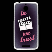 Coque HTC Desire 510 In Ciné We Trust Rouge ZG
