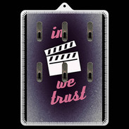 Porte clés In Ciné We Trust Rouge ZG