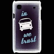 Coque Samsung Galaxy S In Combi We trust Bleu ZG
