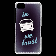 Coque Blackberry Z10 In Combi We trust Bleu ZG