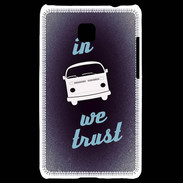 Coque LG Optimus L3 II In Combi We trust Bleu ZG