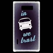 Coque LG Optimus L7 In Combi We trust Bleu ZG