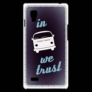 Coque LG Optimus L9 In Combi We trust Bleu ZG