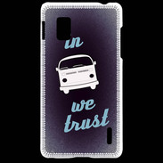 Coque LG Optimus G In Combi We trust Bleu ZG