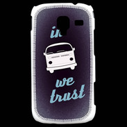 Coque Samsung Galaxy Ace 2 In Combi We trust Bleu ZG