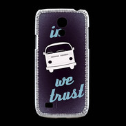 Coque Samsung Galaxy S4mini In Combi We trust Bleu ZG