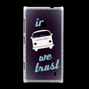 Coque Nokia Lumia 520 In Combi We trust Bleu ZG