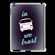 Coque iPad 2/3 In Combi We trust Bleu ZG