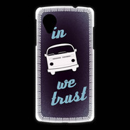 Coque LG Nexus 5 In Combi We trust Bleu ZG