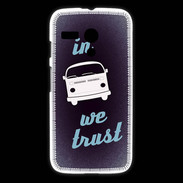 Coque Motorola G In Combi We trust Bleu ZG