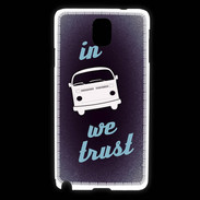 Coque Samsung Galaxy Note 3 In Combi We trust Bleu ZG